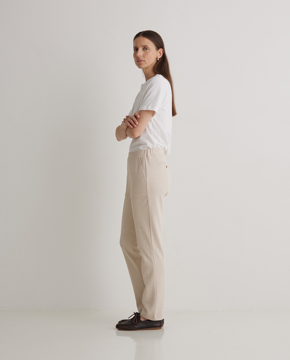 Pantalón regular fit afranelado - Imagen 6