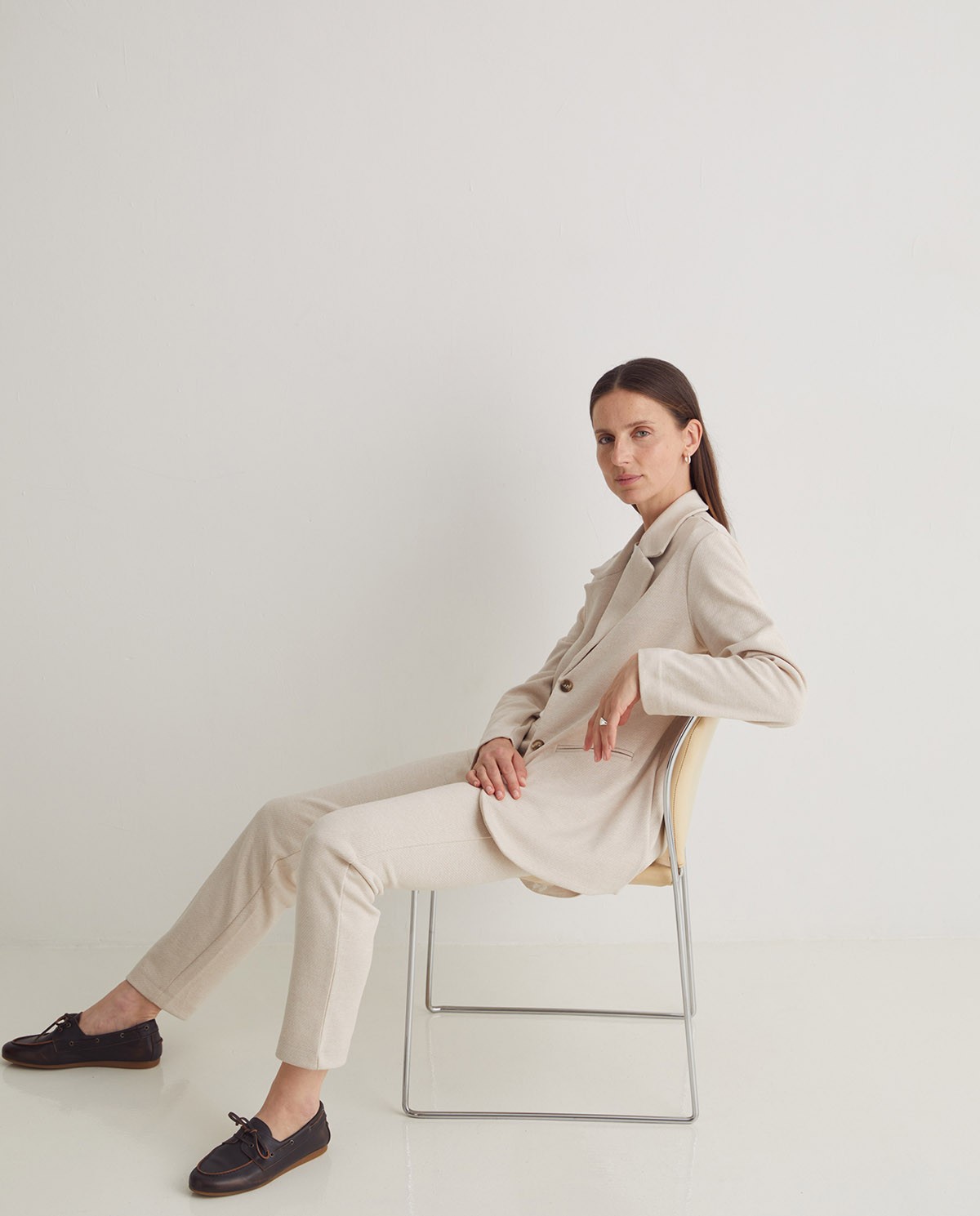 Pantalón regular fit afranelado - Imagen 4