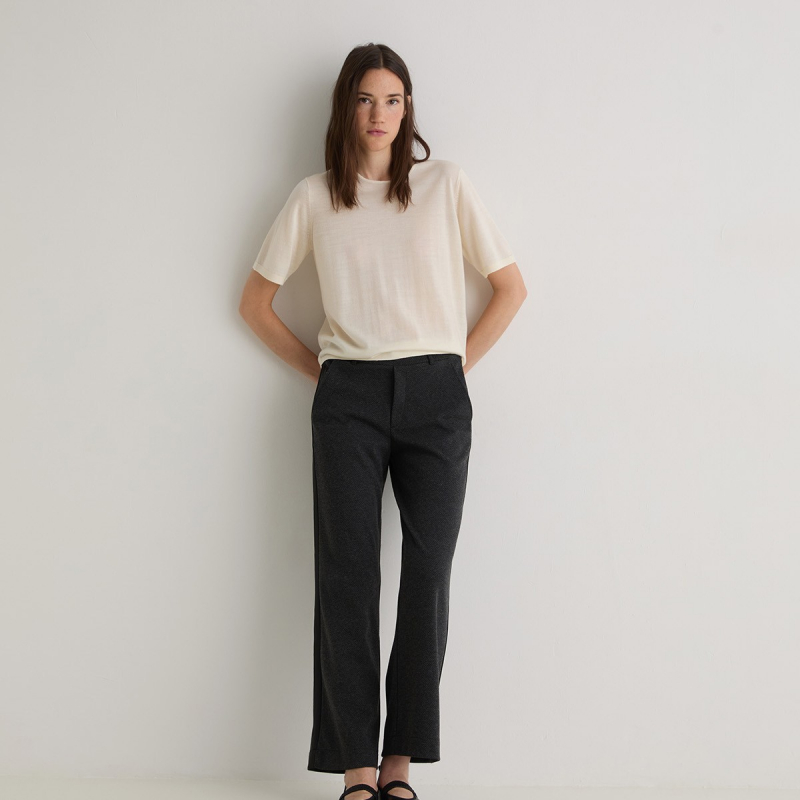 Pantalón ancho afranelado