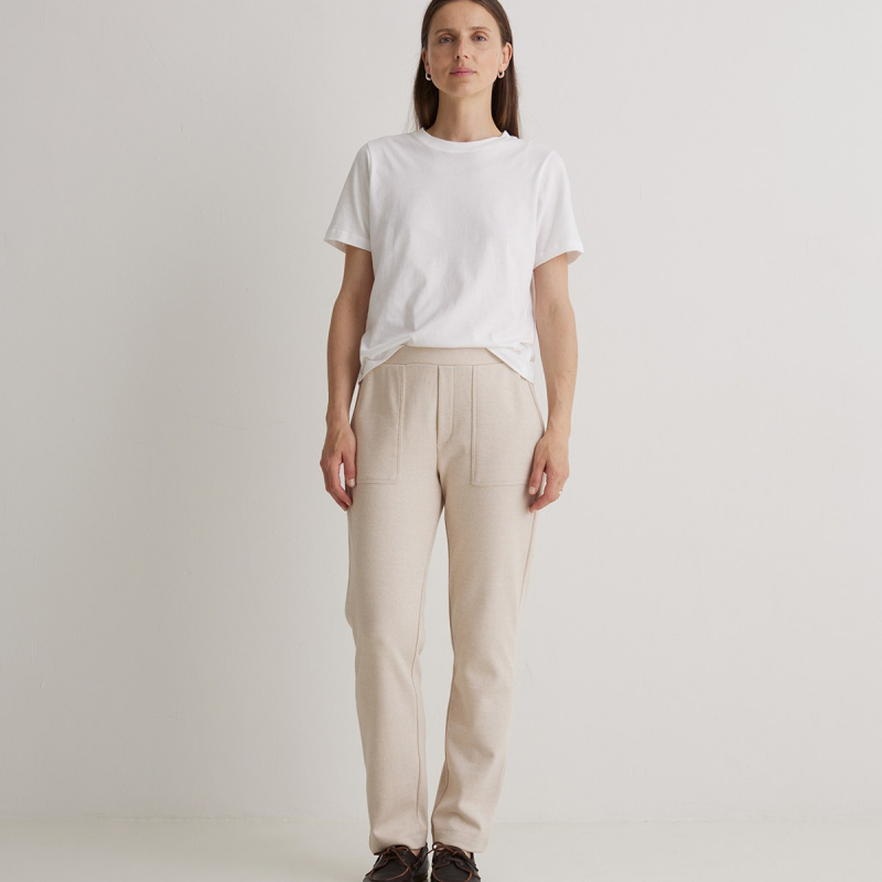 Pantalón regular fit afranelado