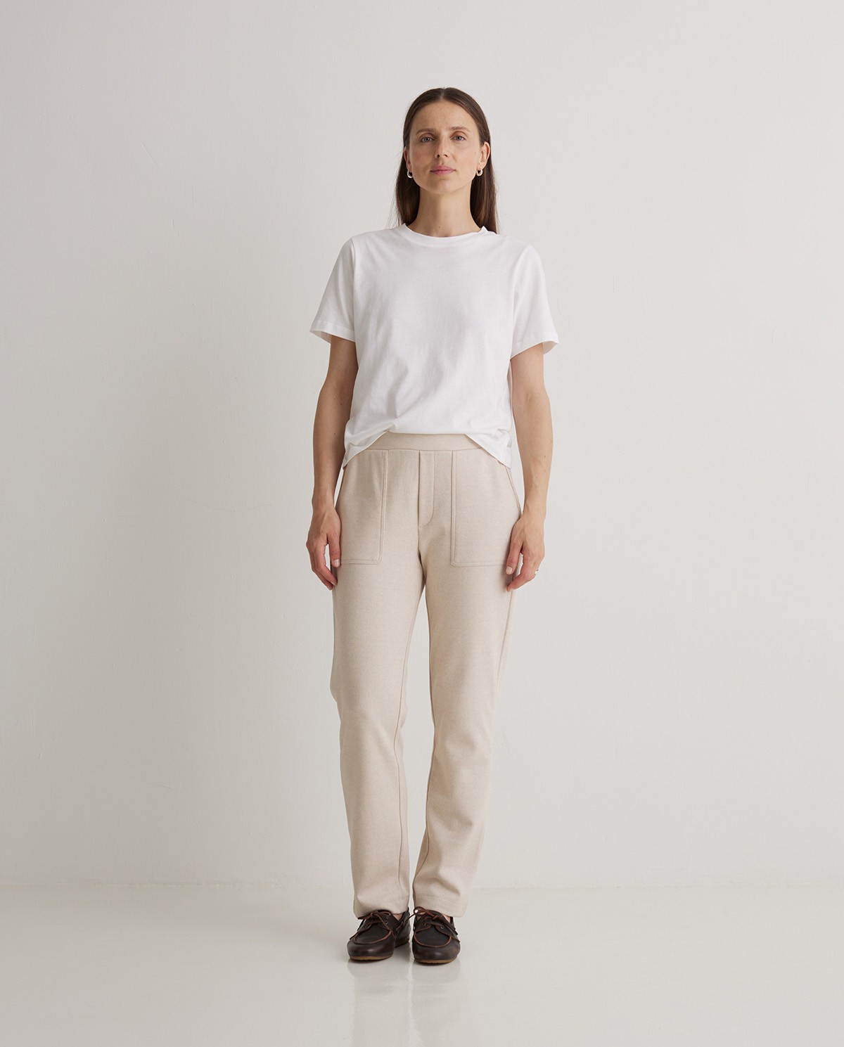 Pantalón regular fit afranelado