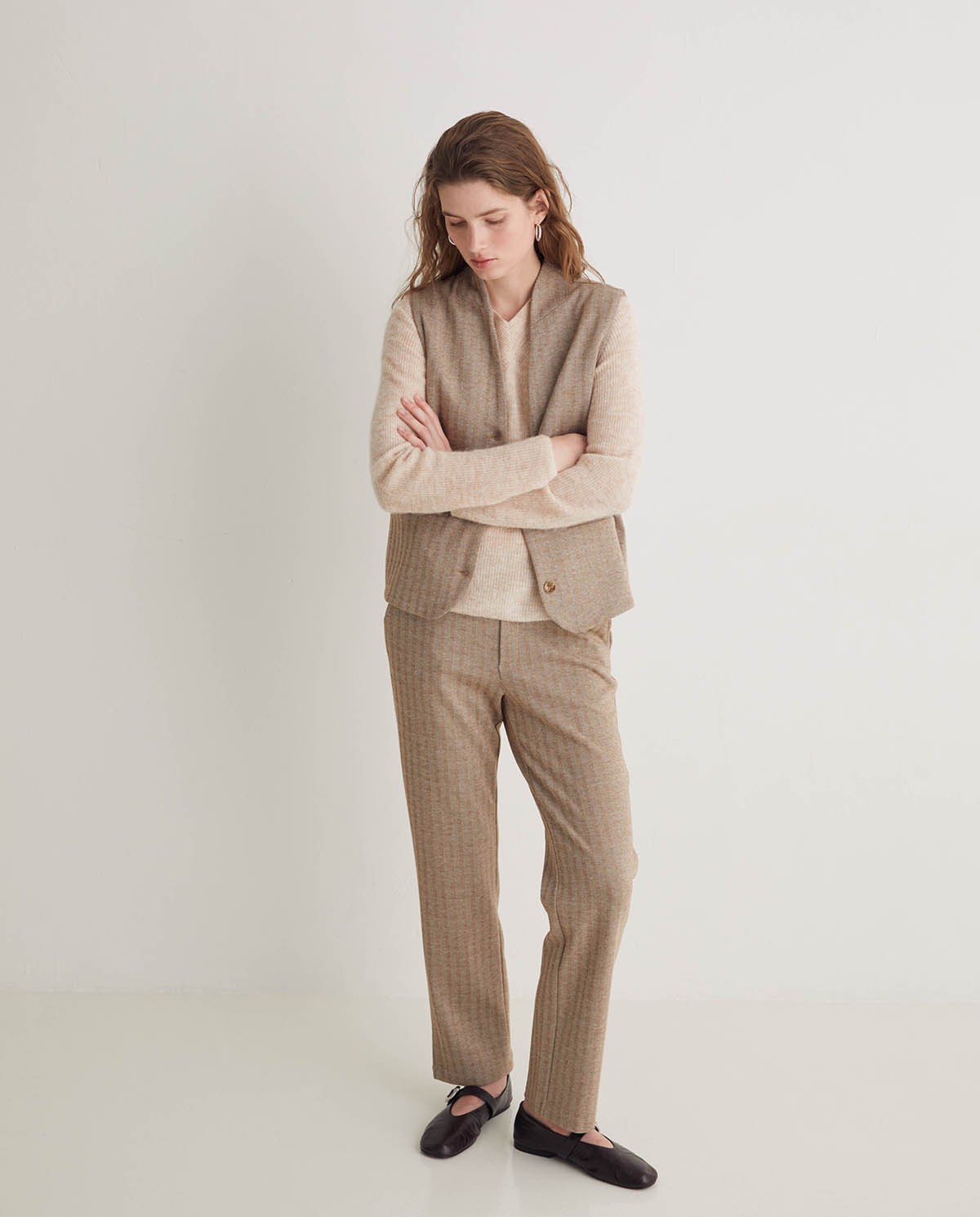 Pantalón regular fit espiga - Imagen 2