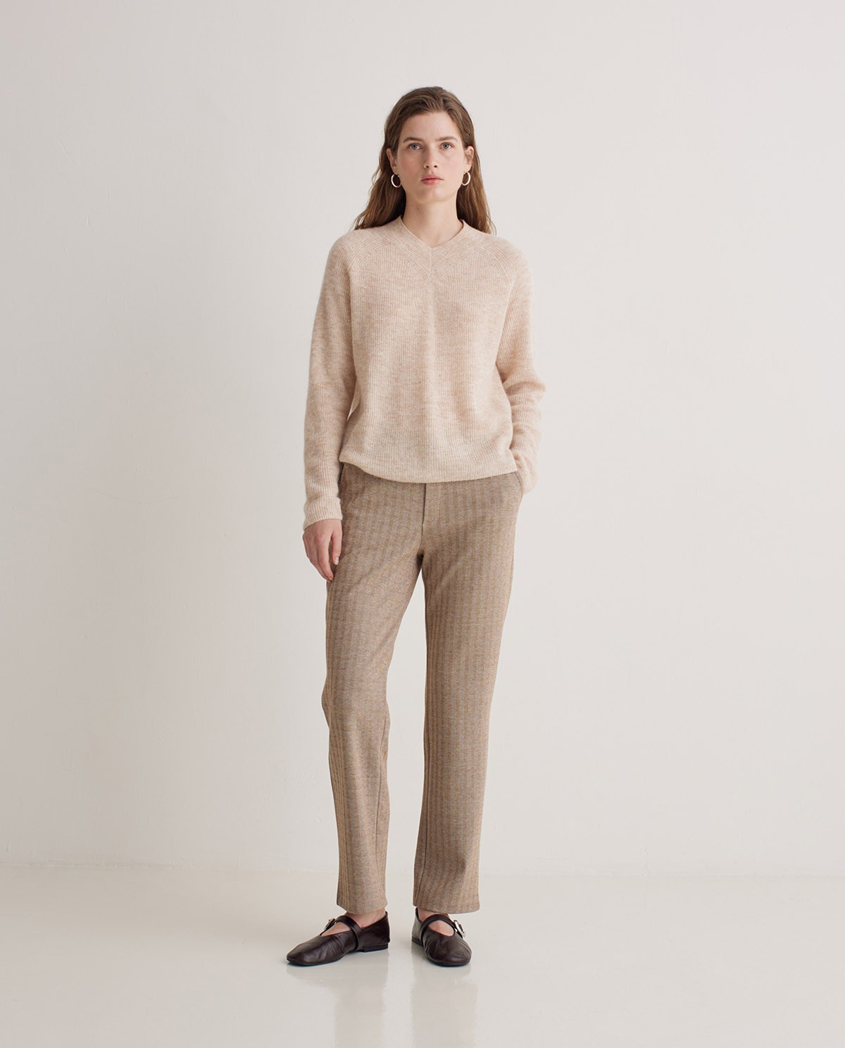 Pantalón regular fit espiga - Imagen 3