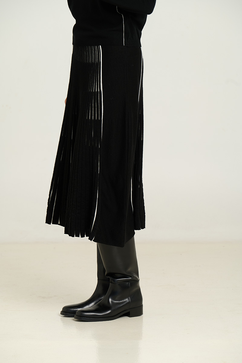 Falda midi punto radial - Imagen 4