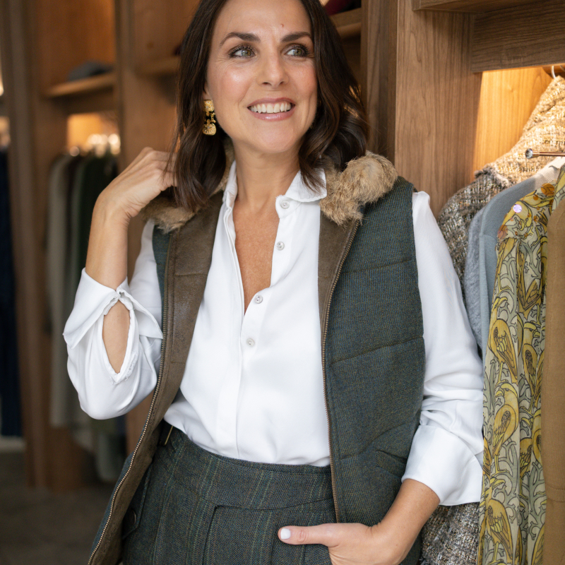 Chaleco reversible pelo