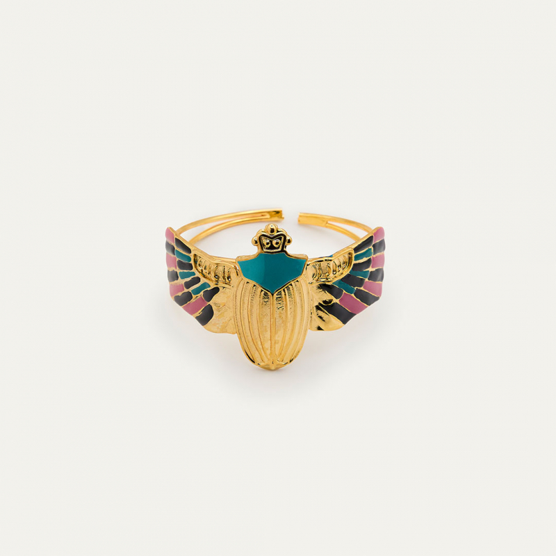 Brazalete escarabajo rosa