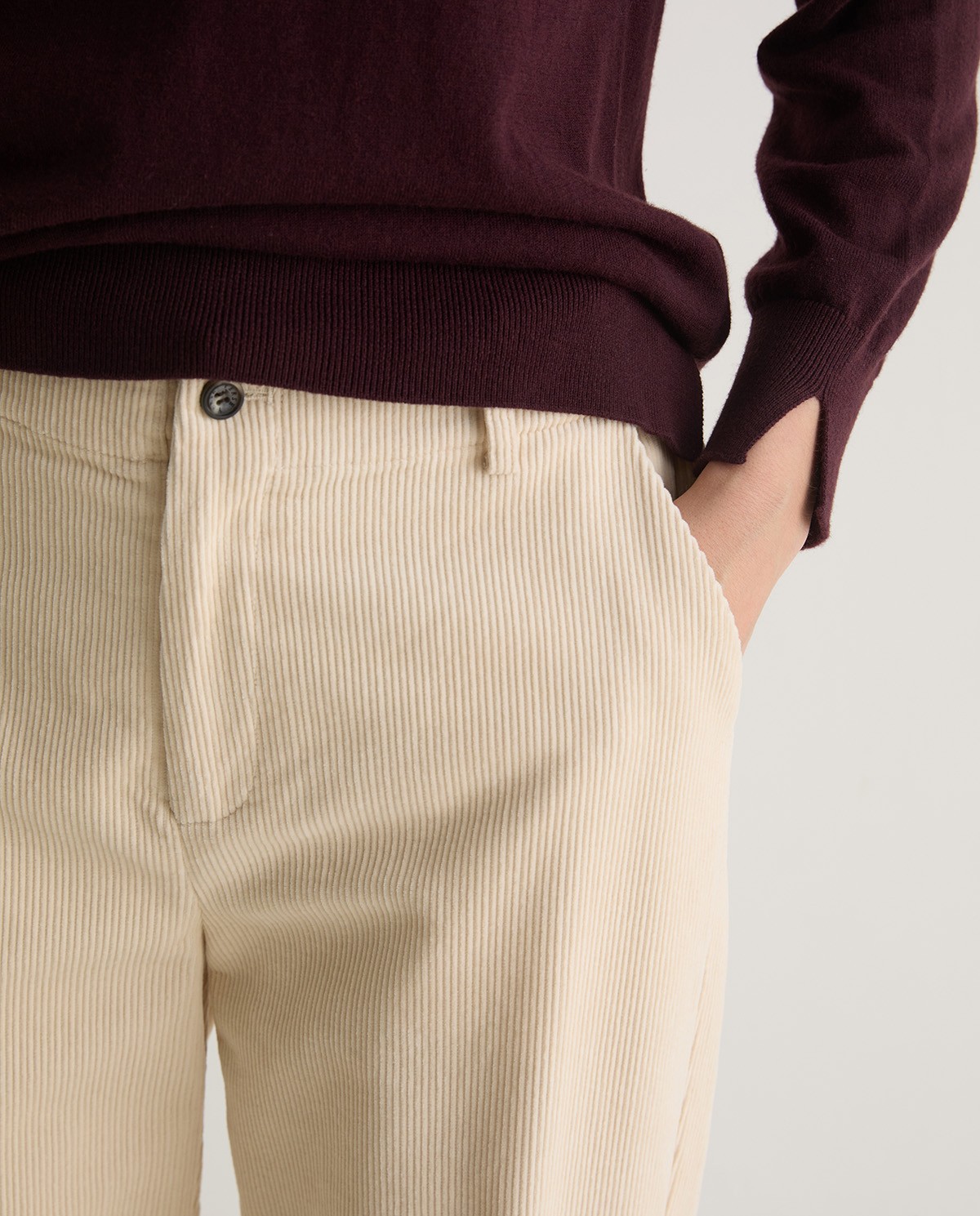 Pantalón recto pana - Imagen 3