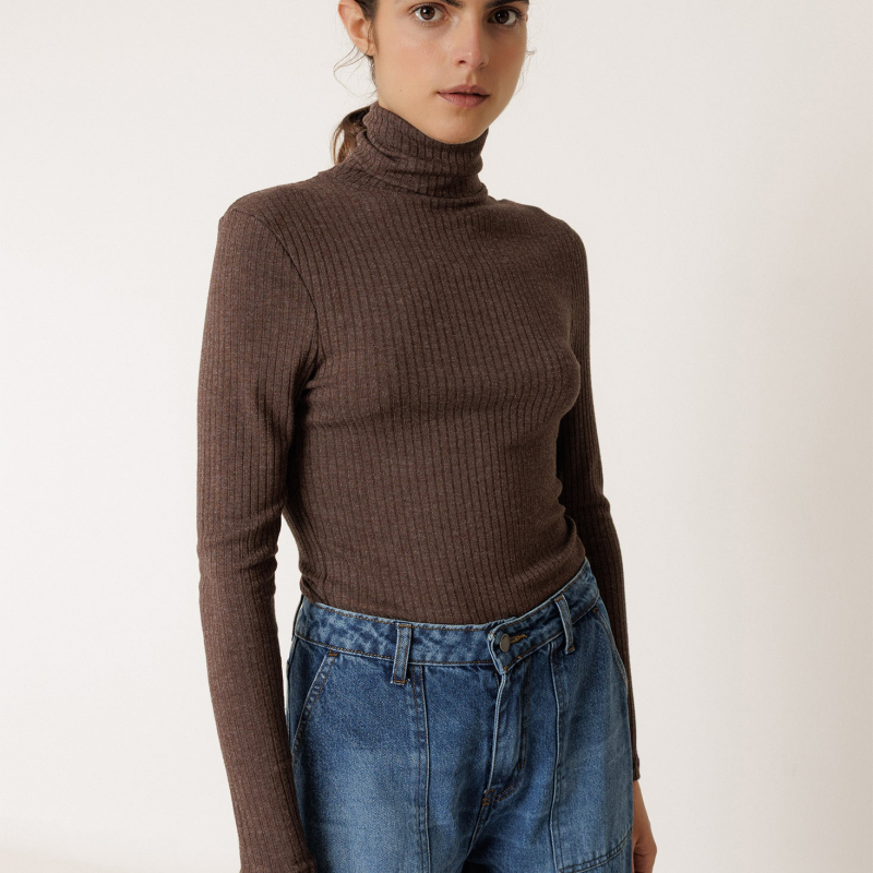 Camiseta ajustada canalé