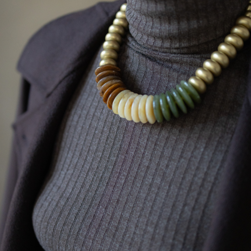 Collar discos tricolor