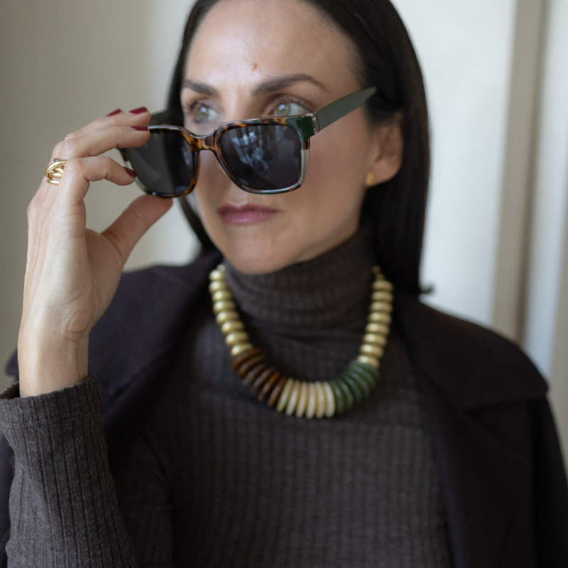 Gafas de sol horizonte verde