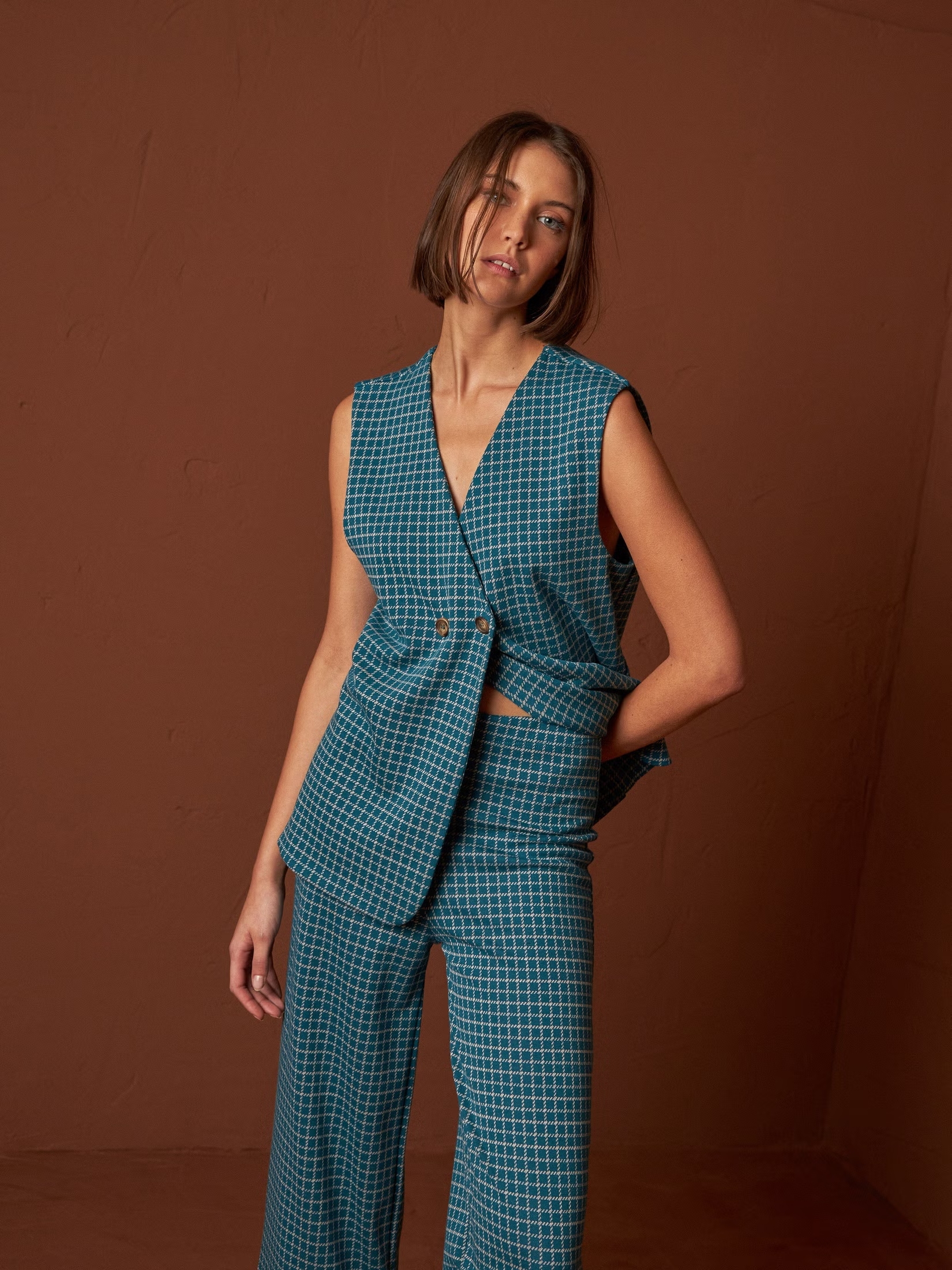 Pantalón cuadros - Imagen 2