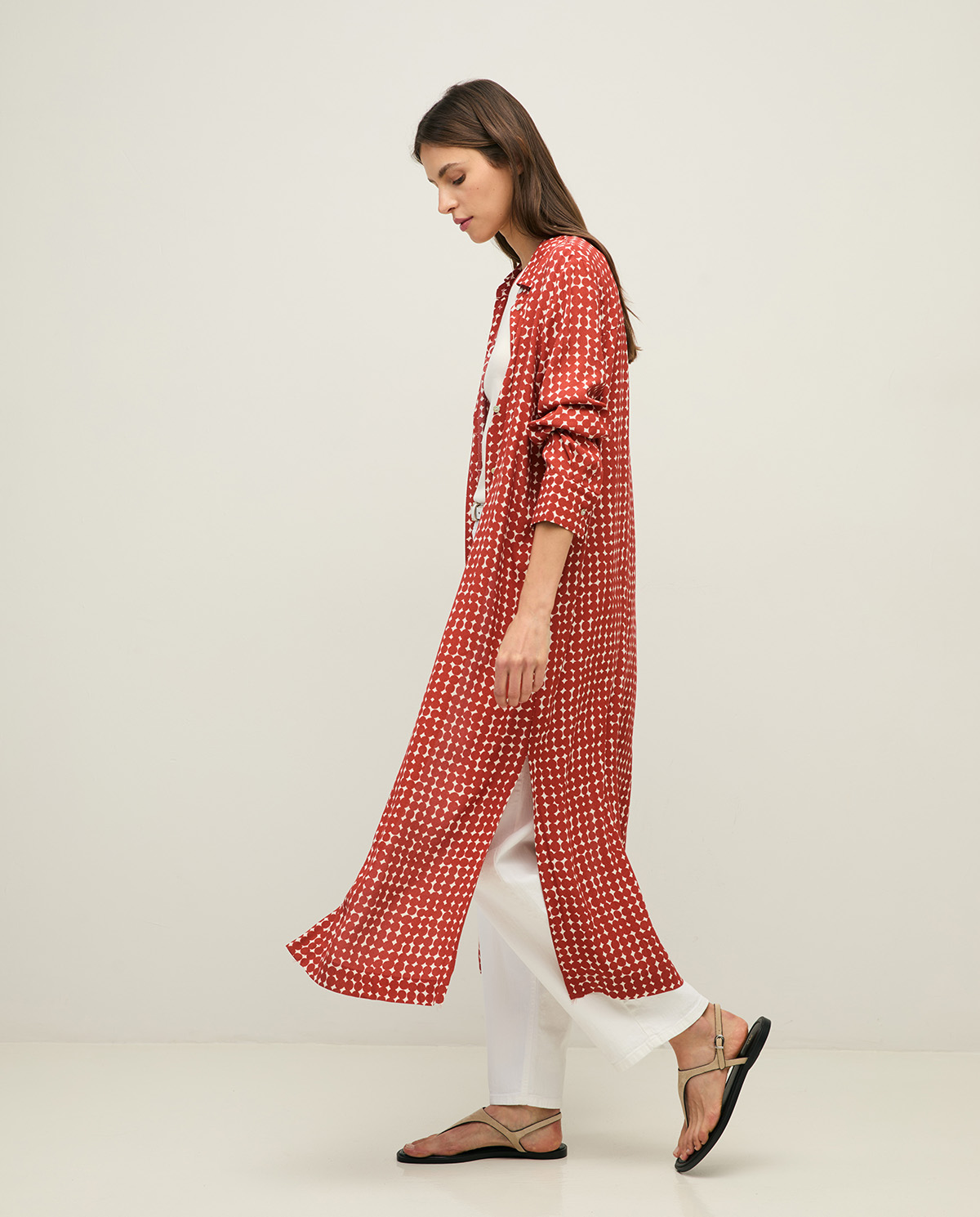 Vestido camisero viscosa - Imagen 4