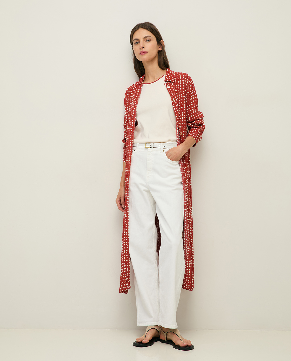 Vestido camisero viscosa - Imagen 3