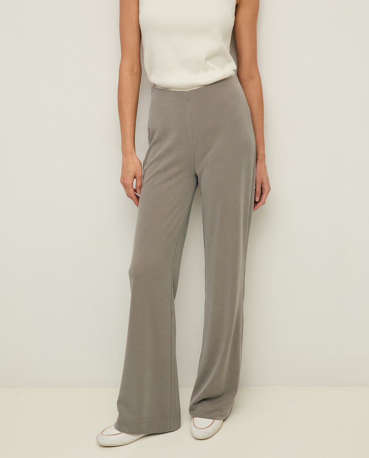 Pantalón wide leg cintura elástica - Imagen 8