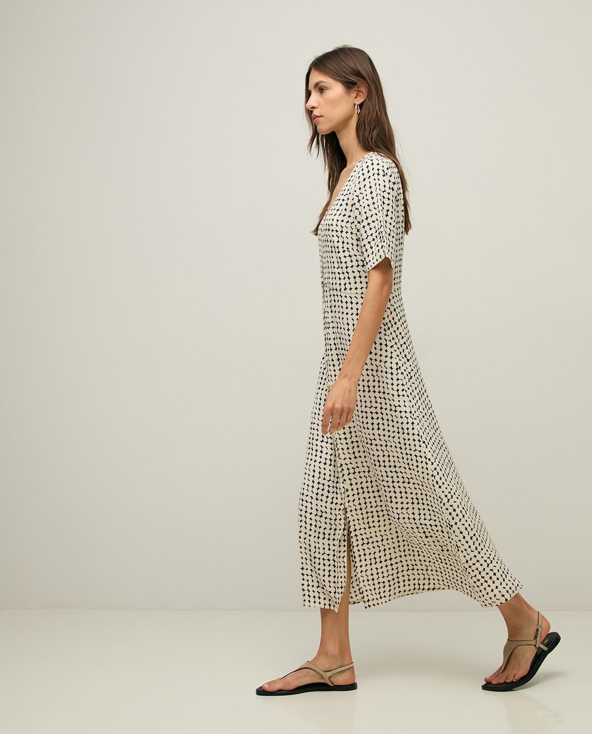 Vestido midi viscosa - Imagen 3