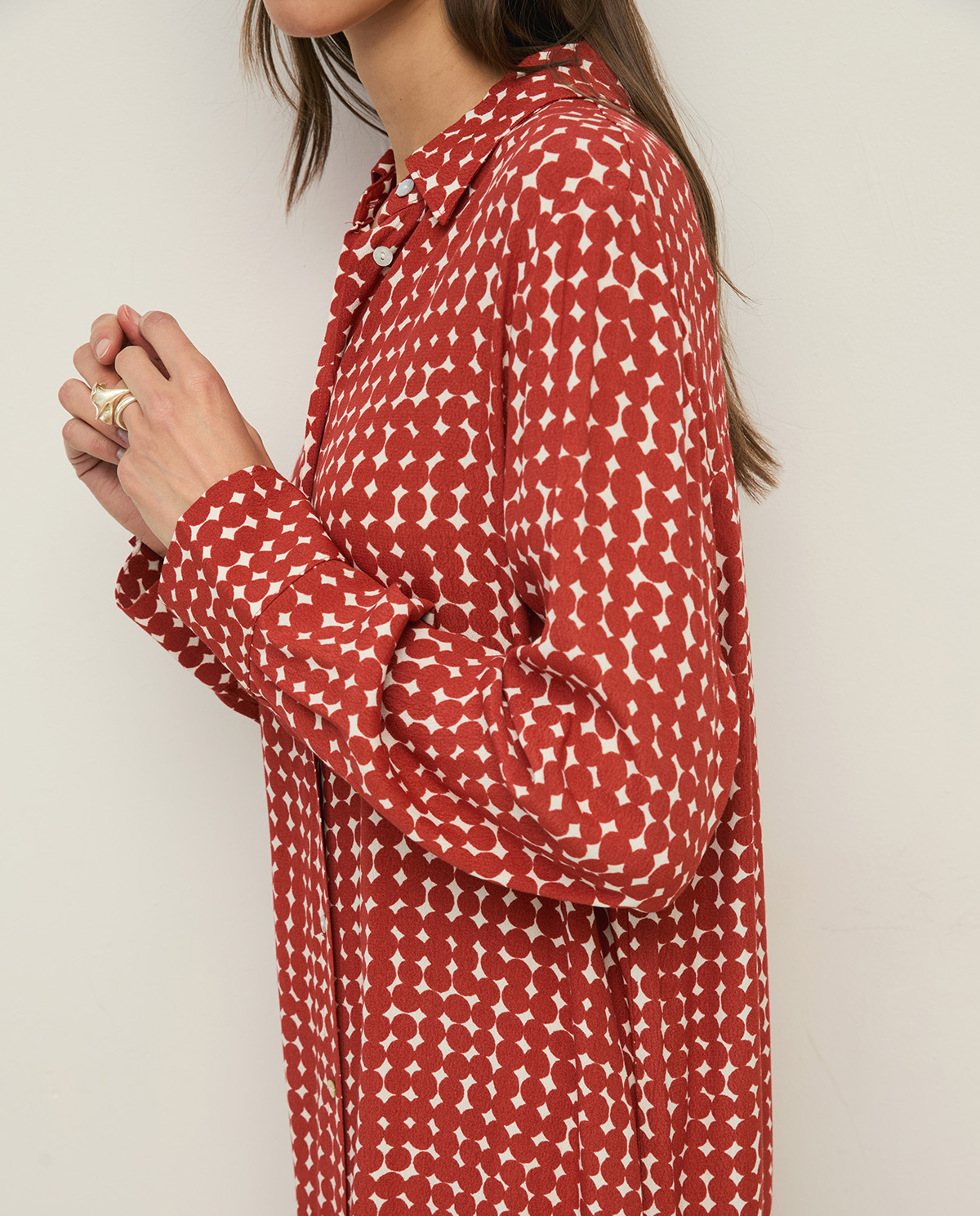 Vestido camisero viscosa - Imagen 5