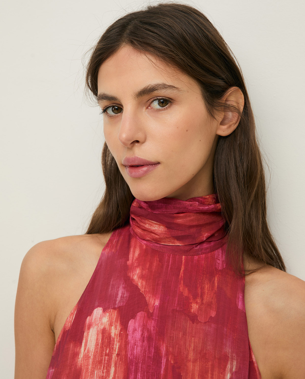 Vestido largo escote halter - Imagen 3