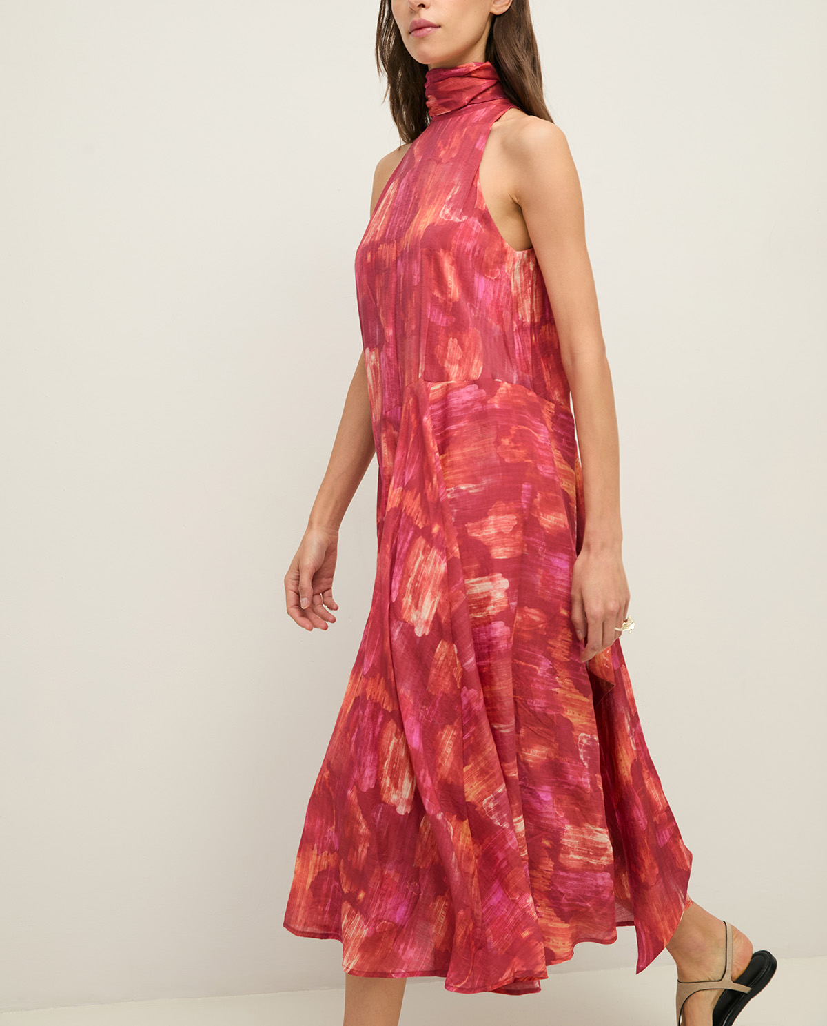 Vestido largo escote halter - Imagen 2