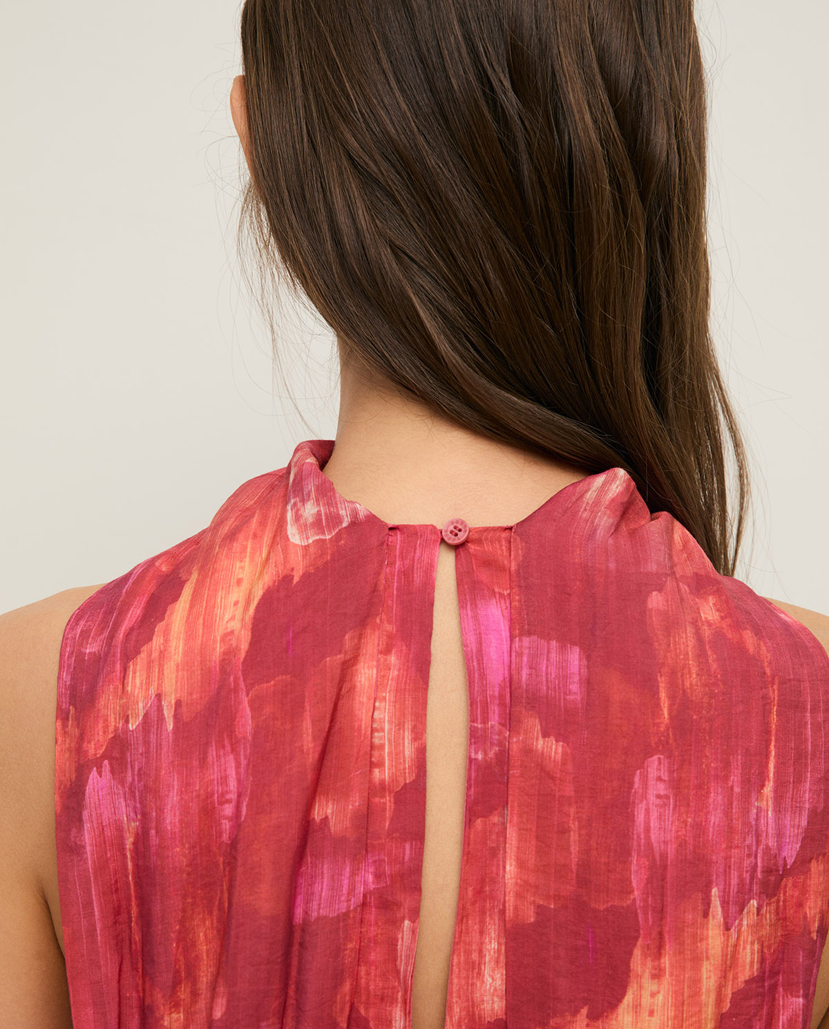 Vestido largo escote halter - Imagen 5