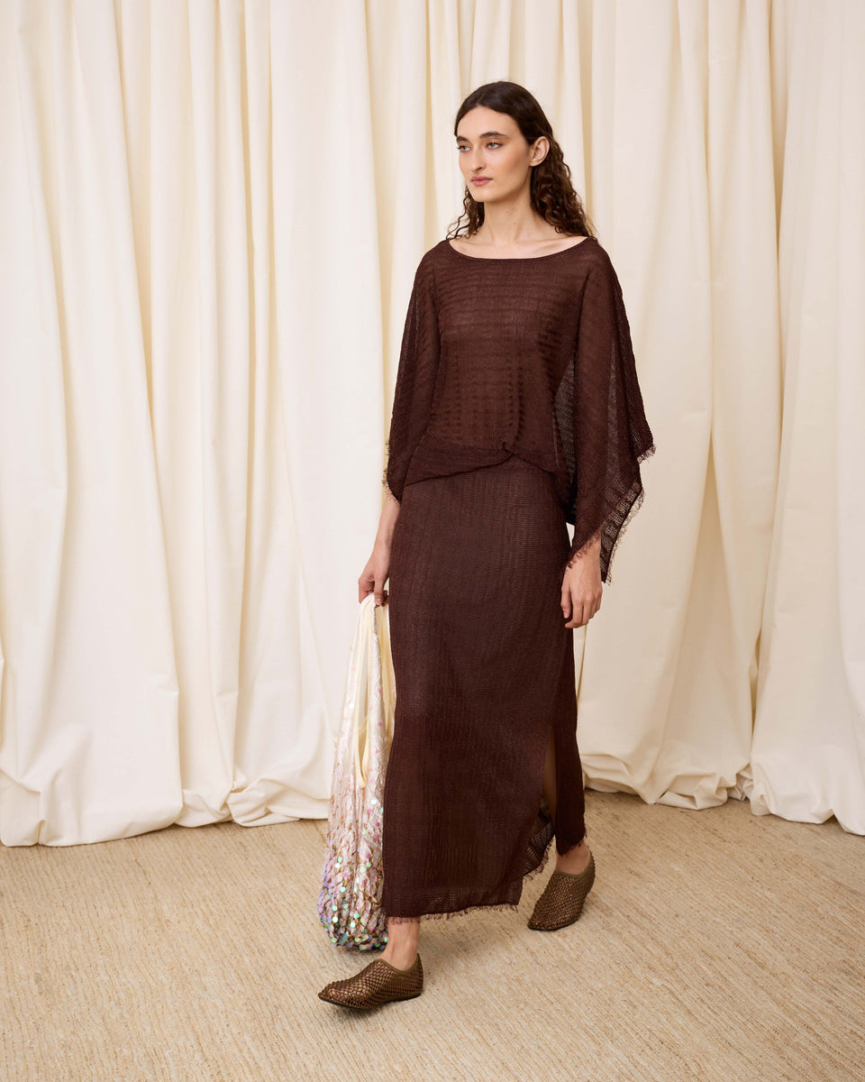 Falda lurex chocolate - Imagen 3