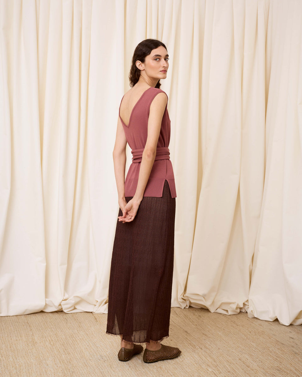 Falda lurex chocolate - Imagen 6