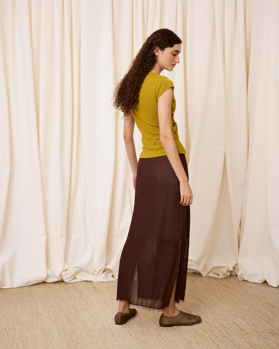 Falda lurex chocolate - Imagen 5