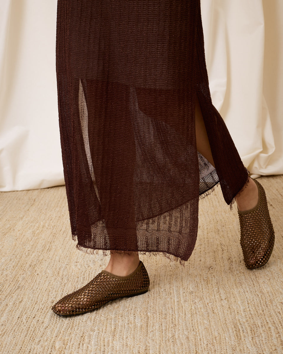 Falda lurex chocolate - Imagen 2