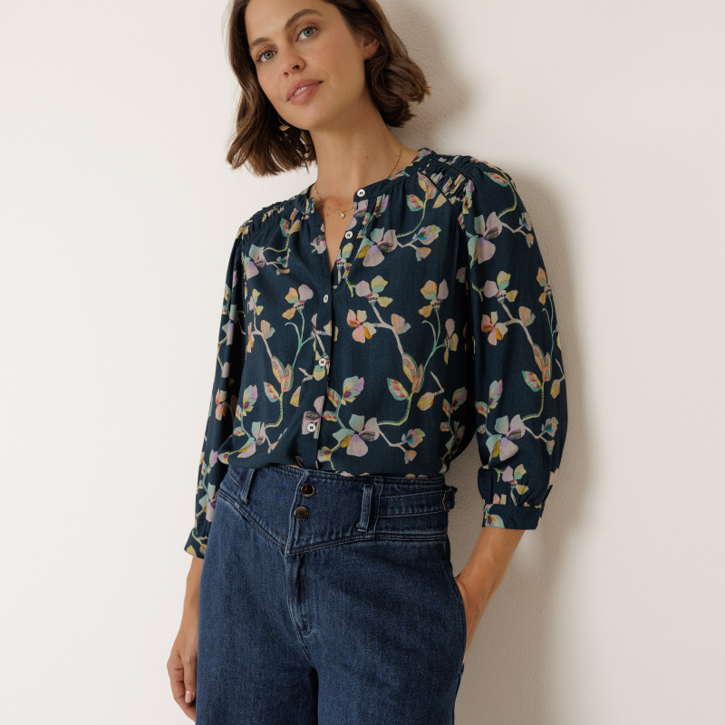 Camisa detalle fruncido