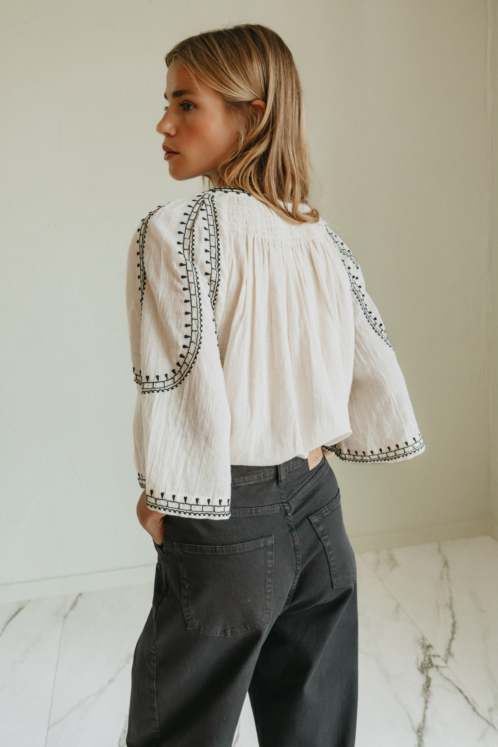 Camisa manga campana - Imagen 2