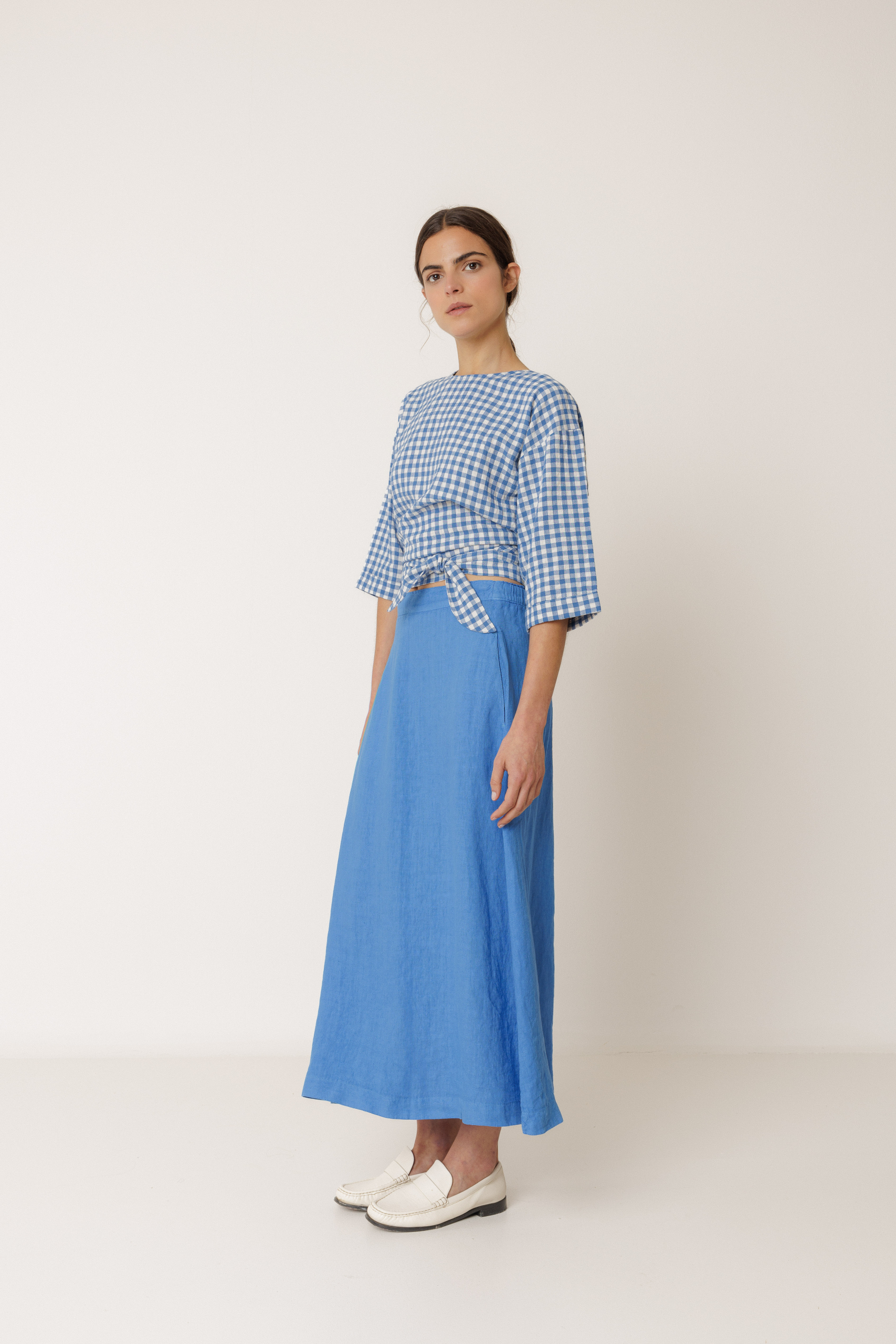 Falda larga lino - Imagen 2