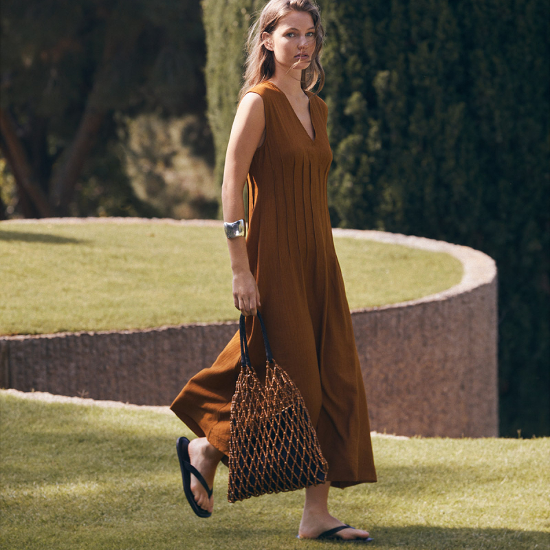 Vestido efecto arrugado