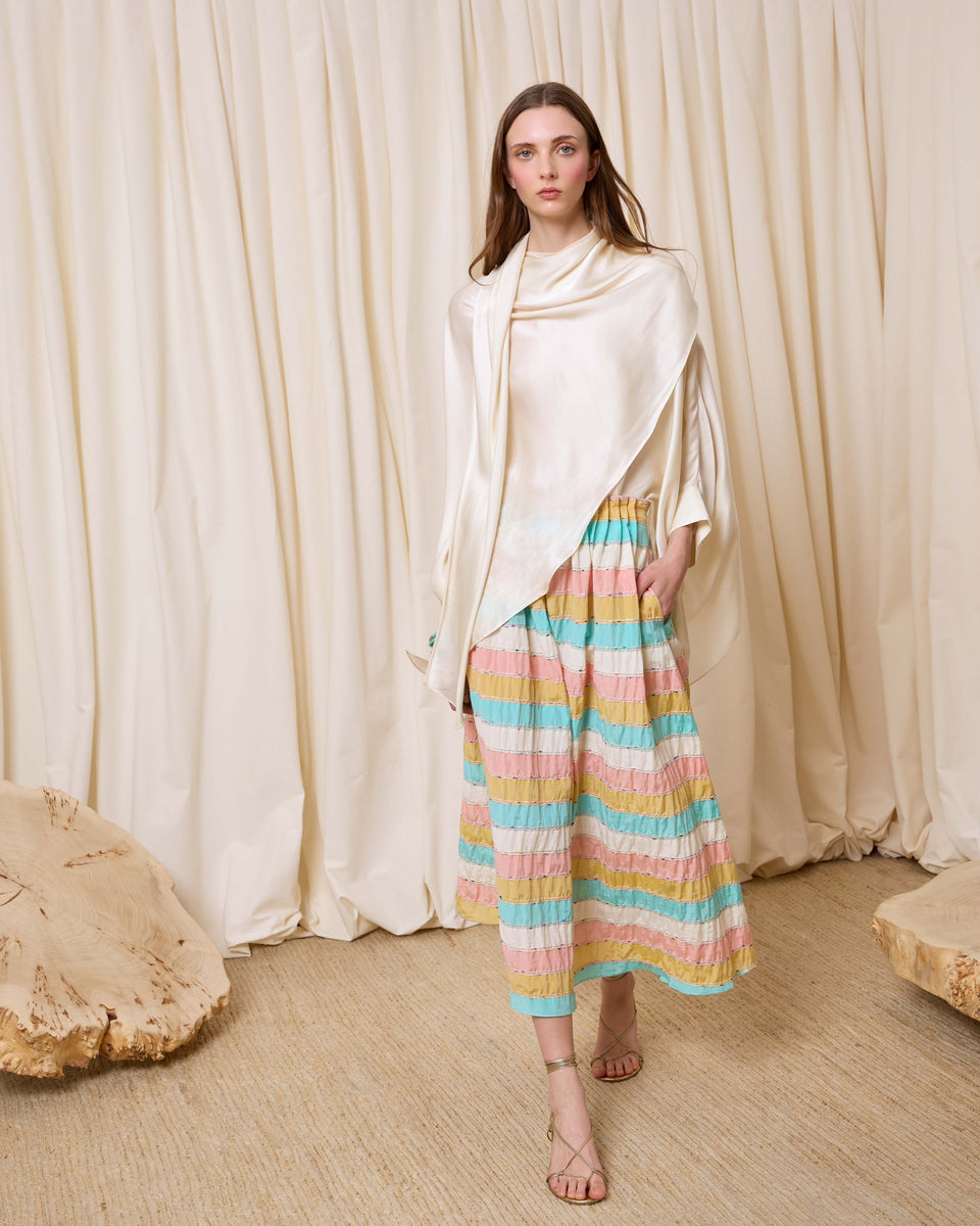 Falda rayas multicolor - Imagen 2