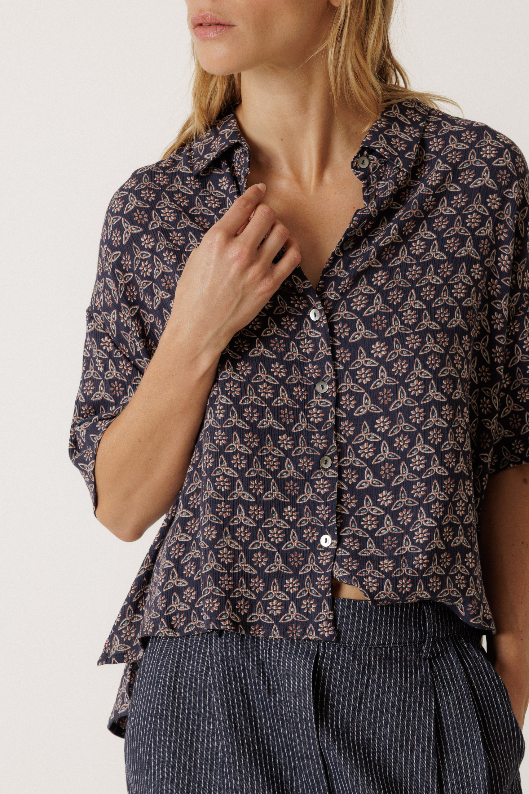 Camisa estampada oversize