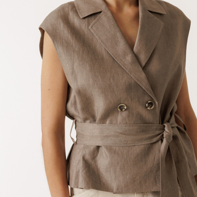 Chaleco de lino