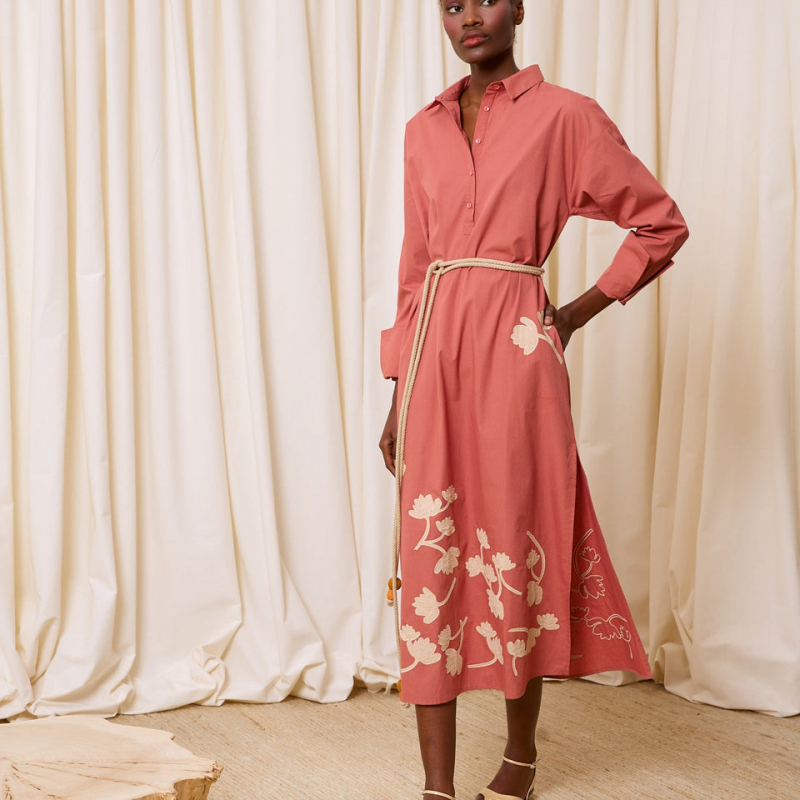 Vestido camisero midi