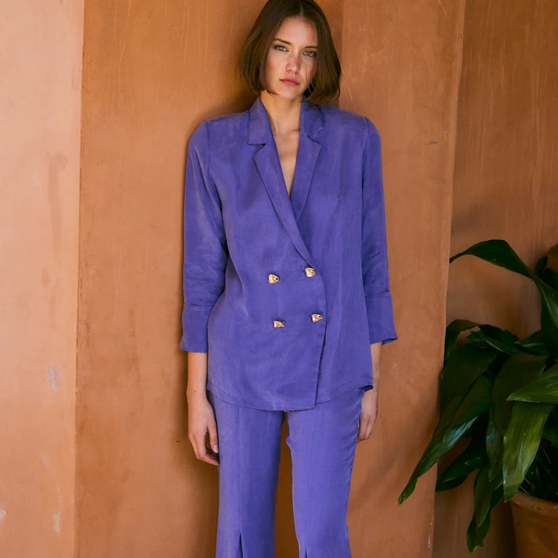 Chaqueta icon cupro morado