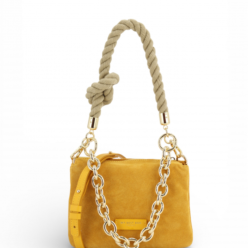 Bolso suede pequeño ante