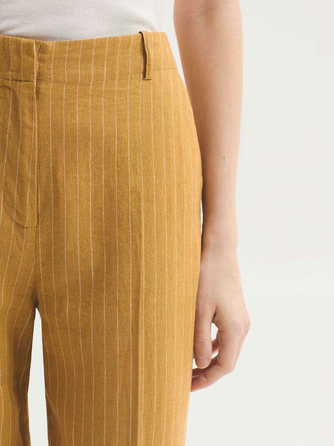 Pantalón lino ralla - Imagen 3
