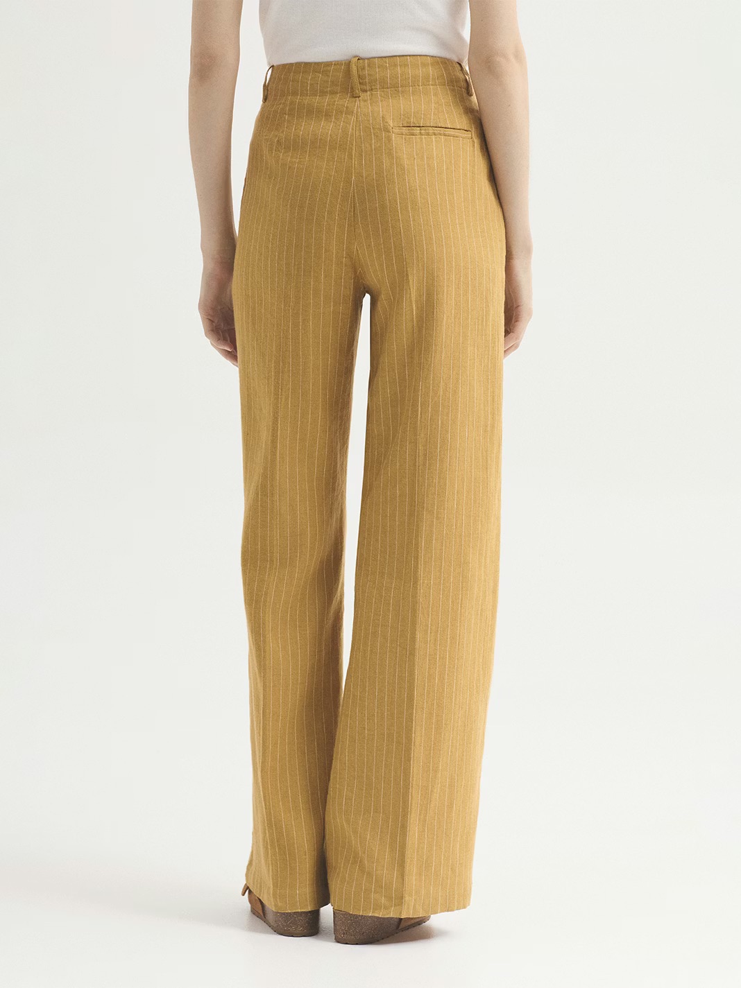 Pantalón lino ralla - Imagen 4