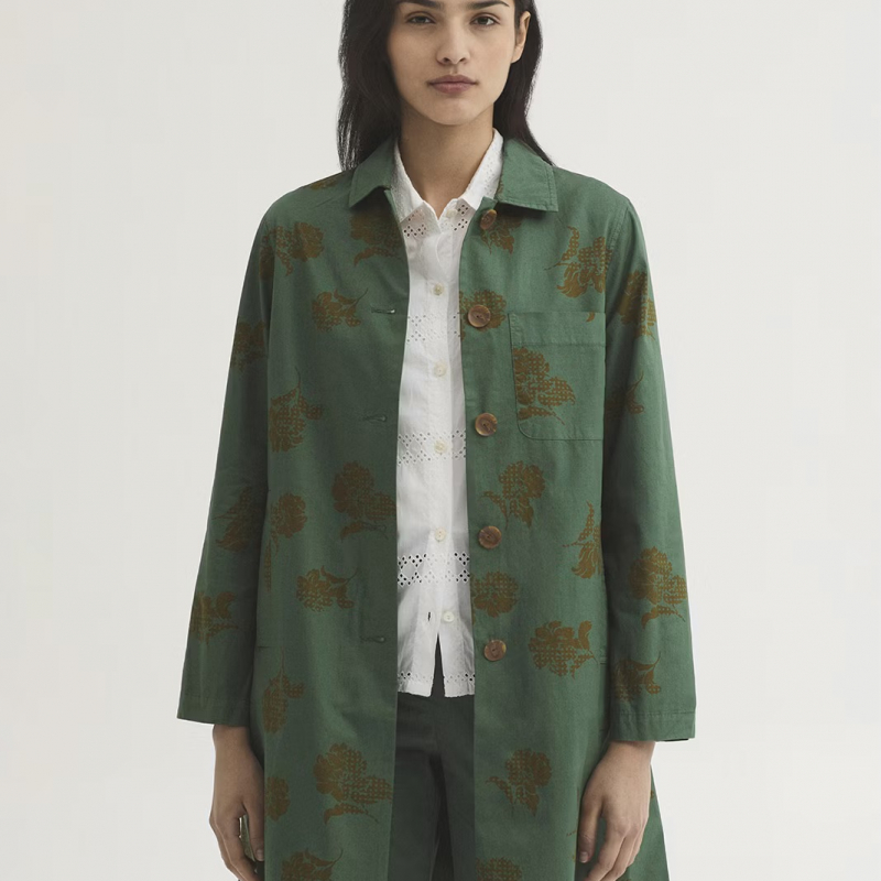 Trench dots and flowers print