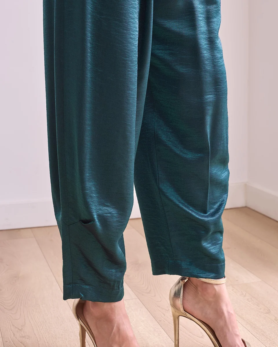 Pantalón de pinzas brillante - Imagen 3