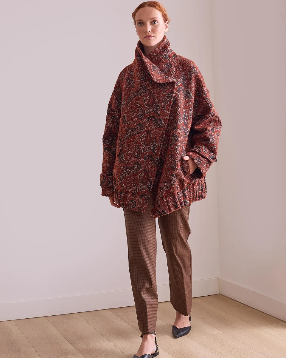 Cazadora teja estampada - Imagen 6