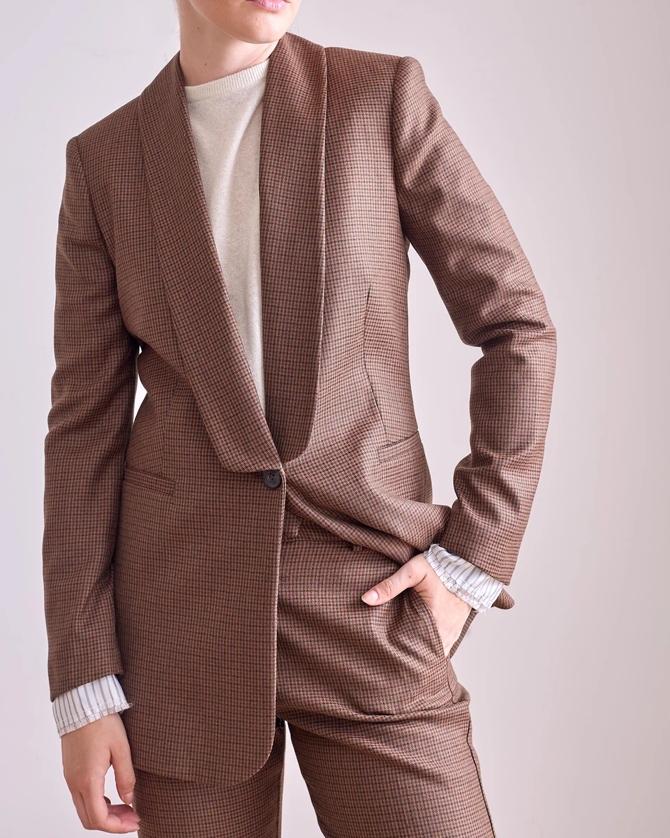 Blazer de sastrería de cuadros - Imagen 3