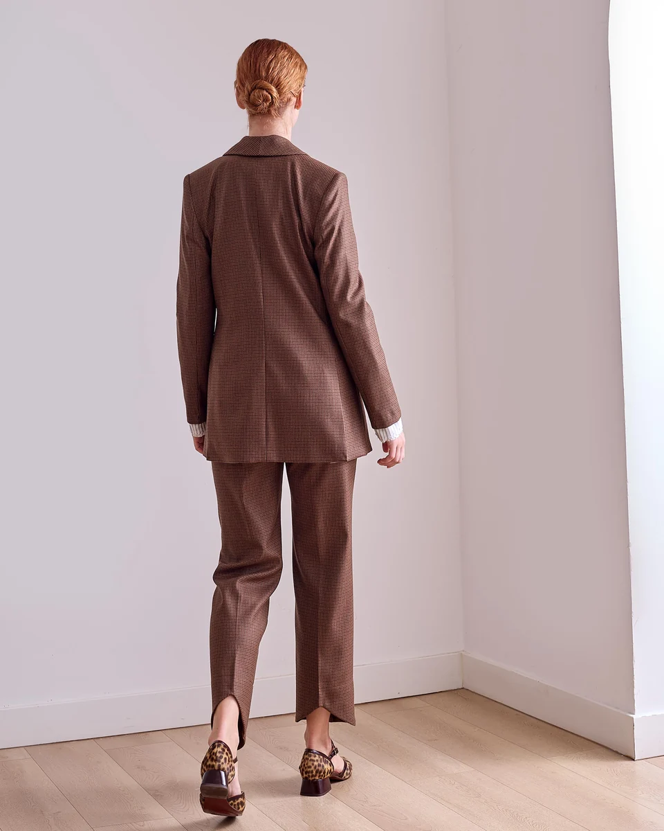 Blazer de sastrería de cuadros - Imagen 2
